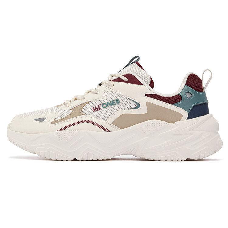 

361° Мужские повседневные низкие кроссовки Abrasion Resistant Breathable цвета Apricot Tea Brown