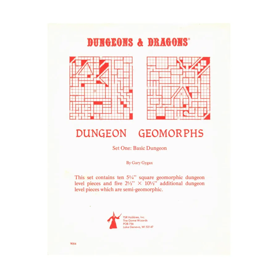 

Dungeon Geomorphs Set #1 - Basic Dungeon (3rd Printing), Basic Dungeons & Dragons (Original Edition) - Sourcebooks & Accessories, мягкая обложка