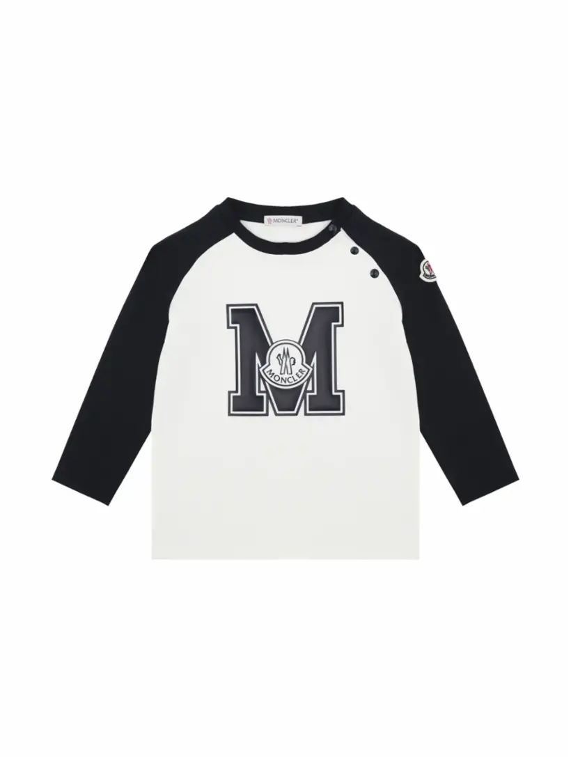 

Хлопковый лонгслив с логотипом Moncler, мультиколор