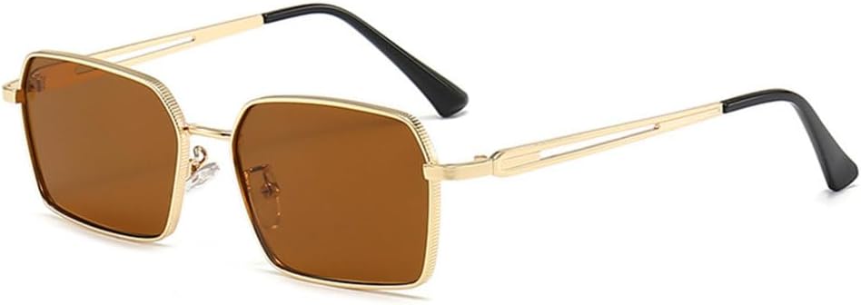 

Солнцезащитные очки 2027 года в винтажной металлической оправе для женщин и мужчин, модные ретро-очки с металлическим покрытием UV400, размер C3, один размер MTZJH, One Color