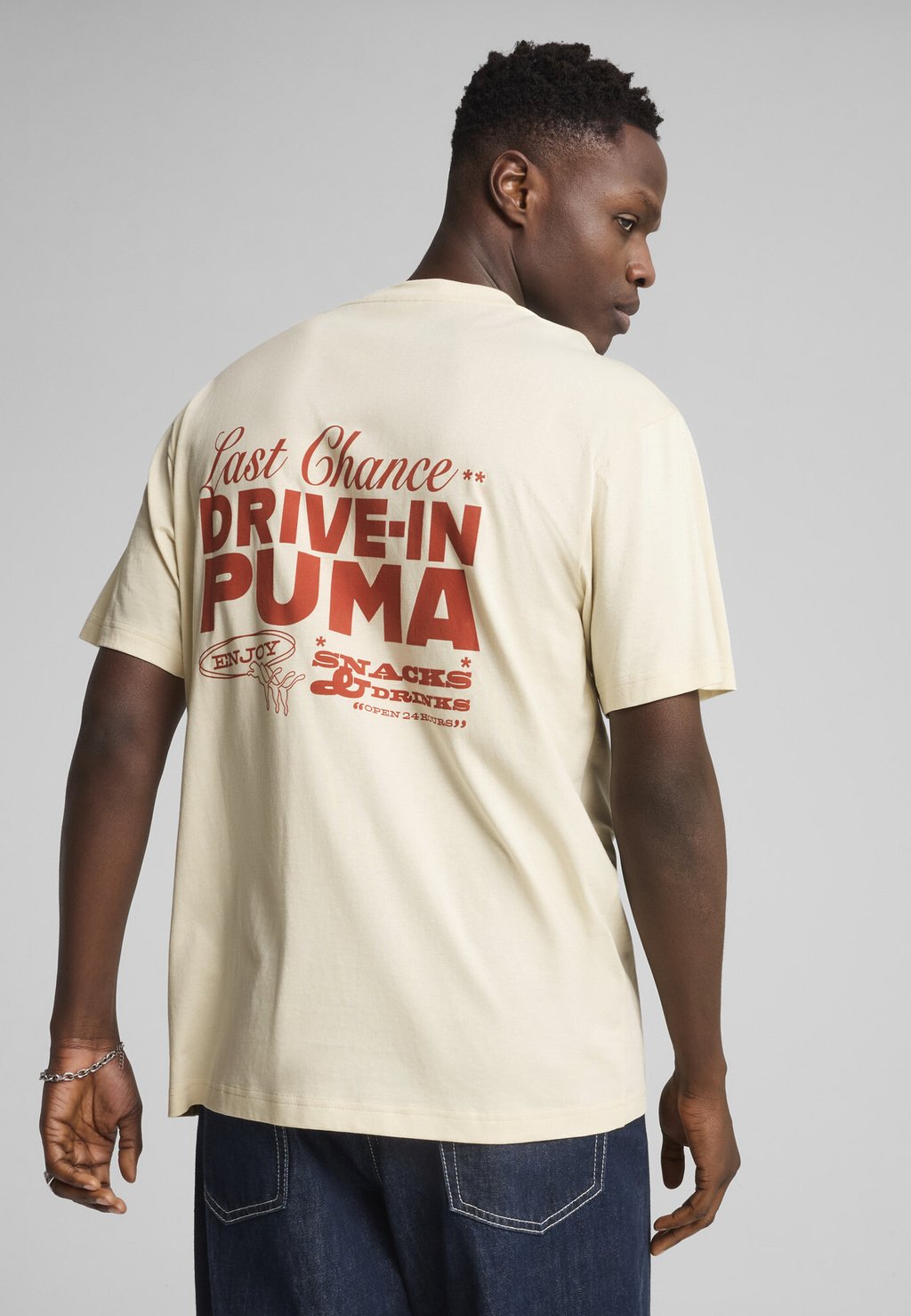 

Футболка с принтом GRAPHICS DRIVE-IN Puma, белый