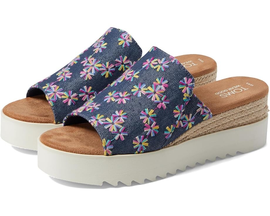 

Мюли TOMS Diana, цвет Navy Multi Embroidered Floral