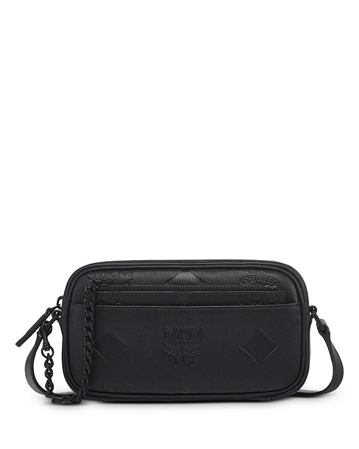 

Кожаная сумка через плечо Aren Maxi Monogram MCM, черный