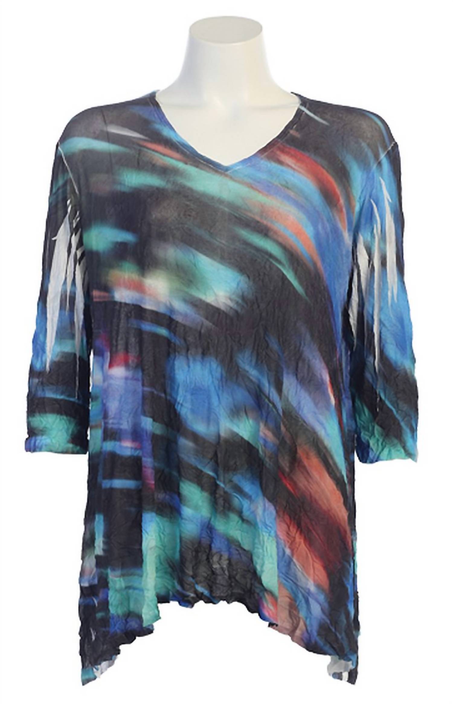 

Мягкая сетчатая туника Spectra Crushed Top в черном цвете Multi Jess & Jane