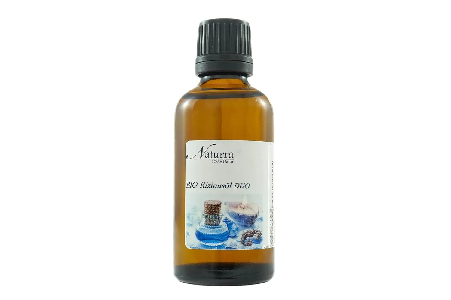 Органическое касторовое масло с мацератом зверобоя Naturra Naturra