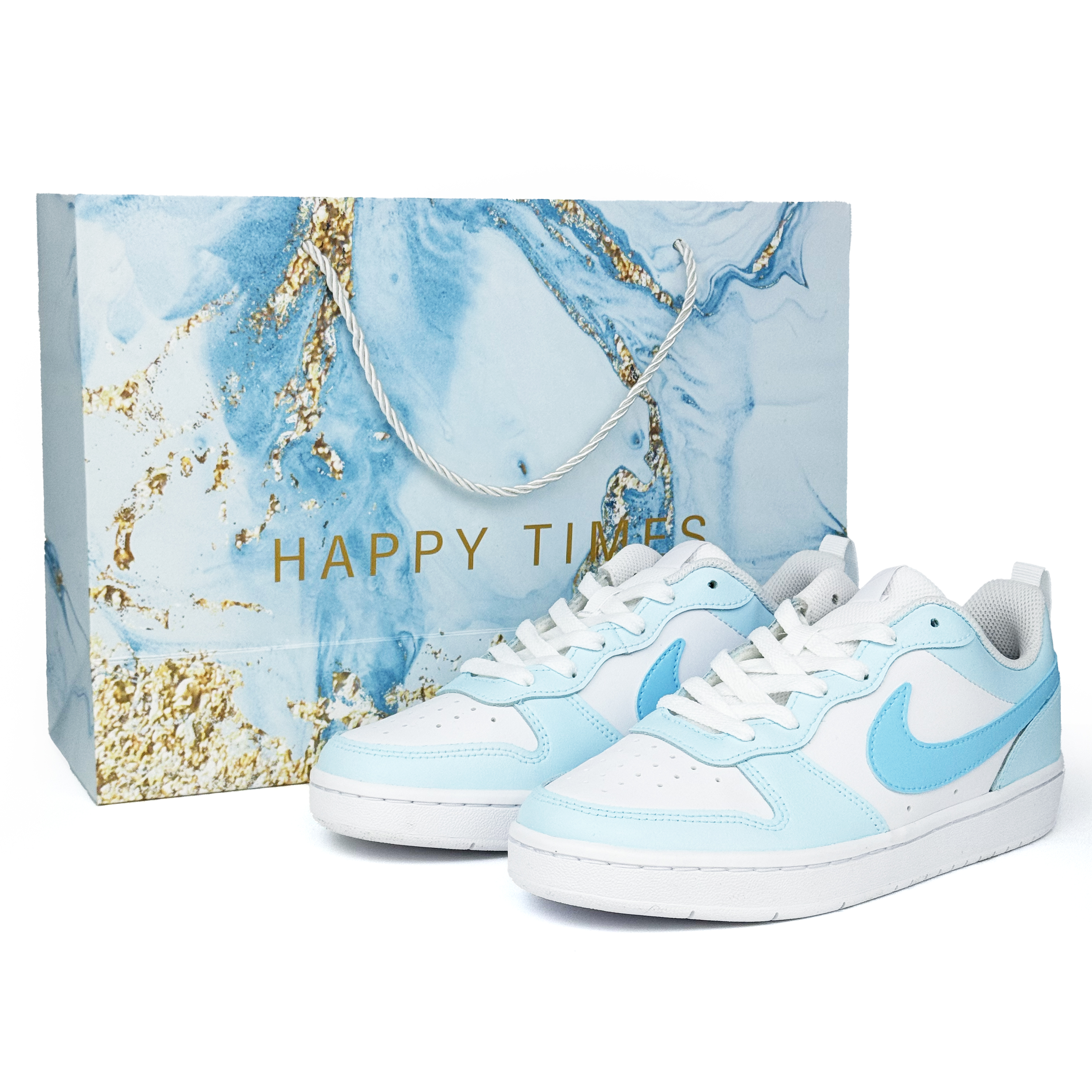 

Детские скейтерские кроссовки Court Borough для младших школьников Nike, синий