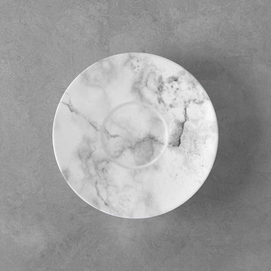 

Кофейное блюдце Marmory белое, 16x16x2см Villeroy & Boch, белый/серый