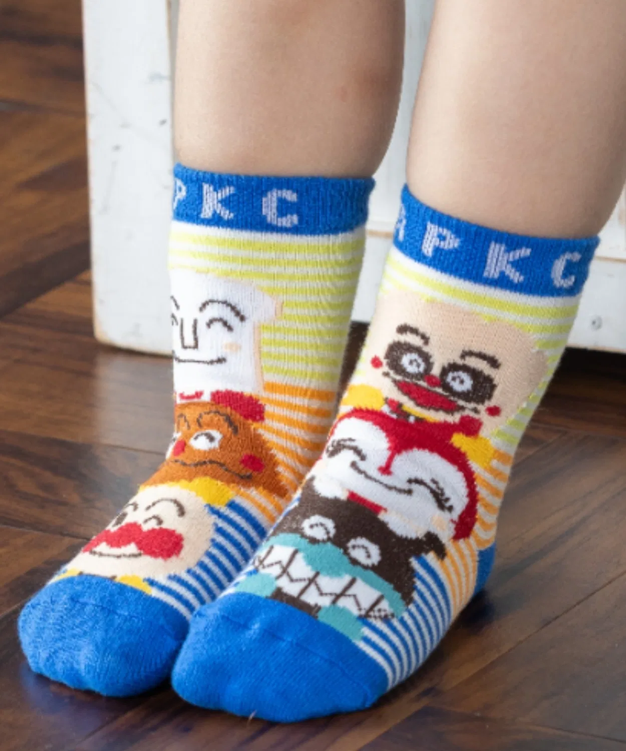 Носки Anpanman Kids Collection, бордовый, синий, разноцветный, детские, хлопок, японские