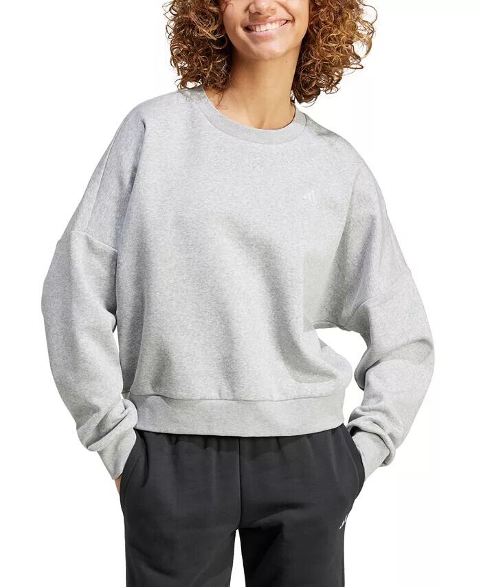 

Женский свитшот с логотипом Essentials Feel Cozy adidas, серый
