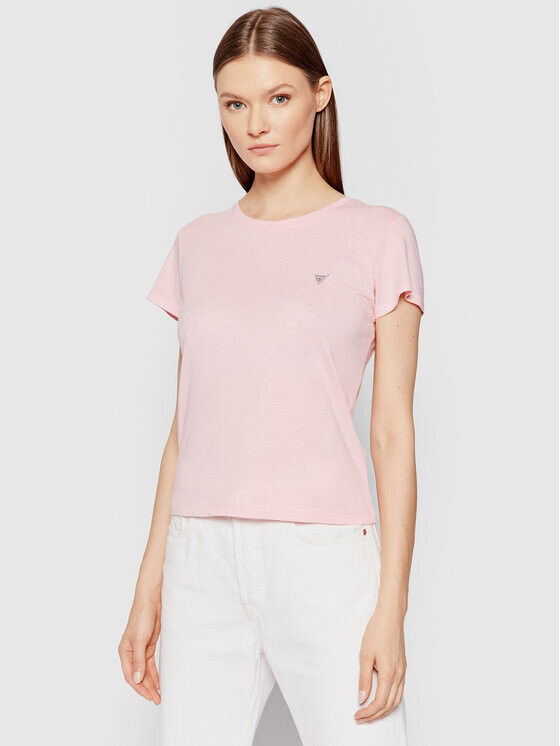

Футболка стандартного кроя Guess, розовый