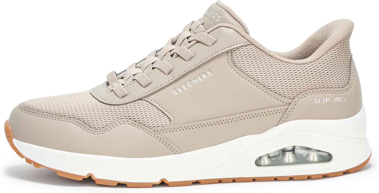 Мужские кроссовки Skechers Uno - Banksia без застежек, Taupe — фото 2
