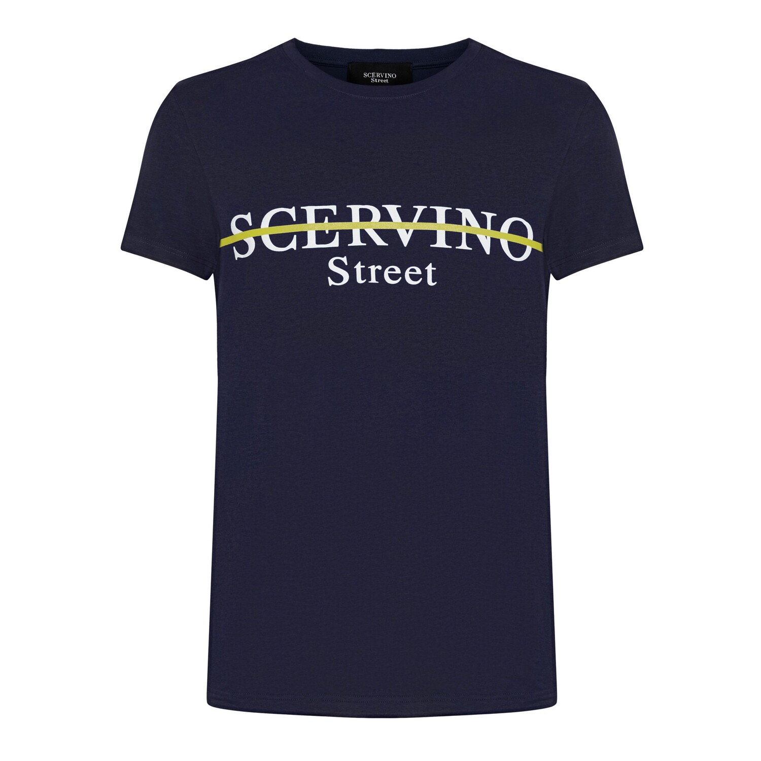 

Синяя хлопковая мужская футболка Ermanno Scervino