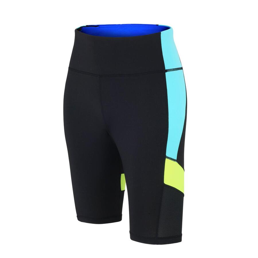 

AIRTRACKS Женские спортивные брюки - короткие беговые брюки черного неоново-красного цвета