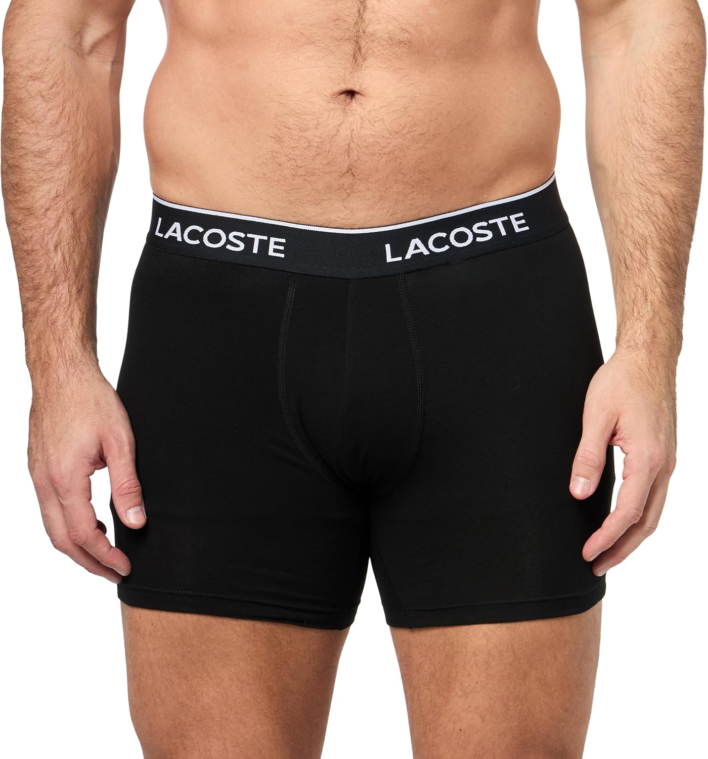 Lacoste мужские хлопковые эластичные боксеры Essentials, 5 шт (Amazon Exclusives), Black/Graphite/Green/Kingdom/Navy Blue — фото 2