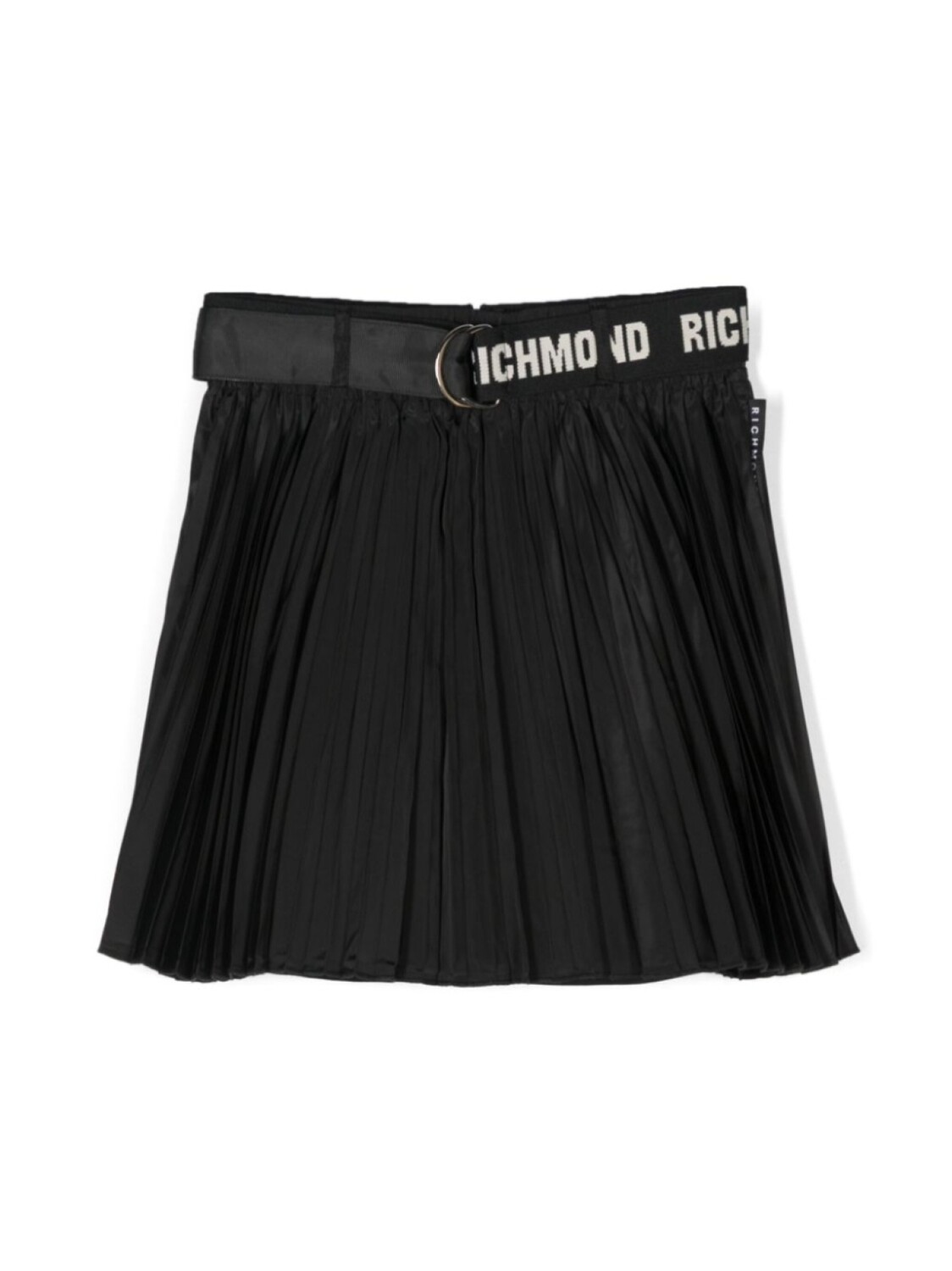 

John Richmond Junior плиссированная юбка с поясом, черный
