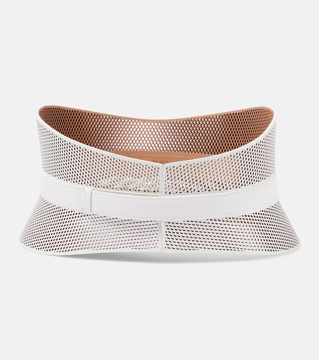

Кожаный пояс Neo Bustier Alaïa, Blanc Optique