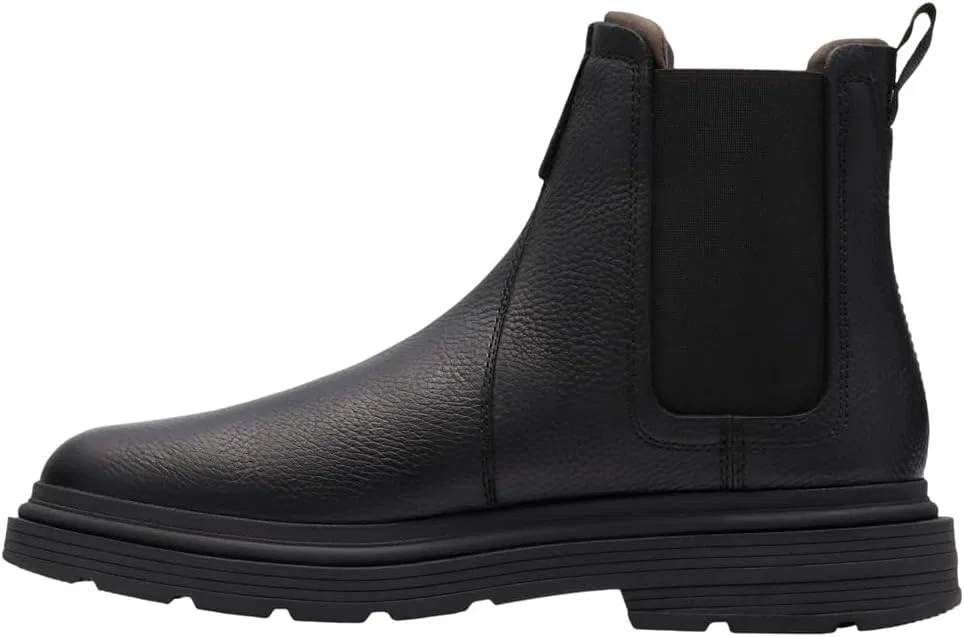 Мужские ботинки Clarks Badbury Easy Chelsea, Black Leather — фото 2