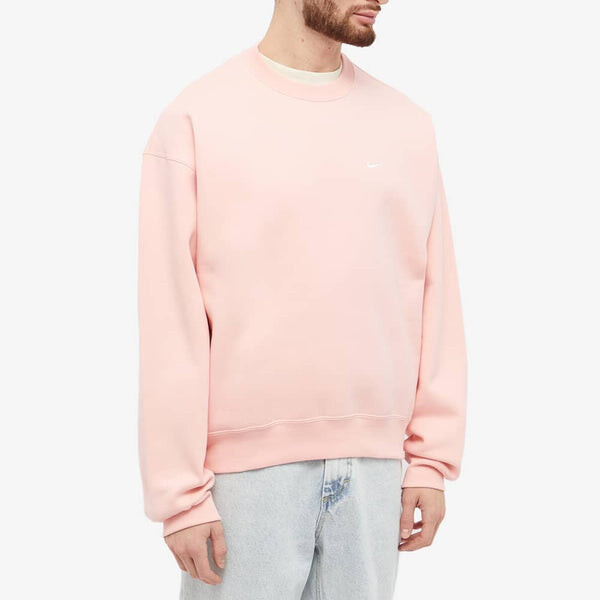 Толстовка Nike NRG Solo Swoosh Crew Sweatshirt Pink, розовый — фото 3