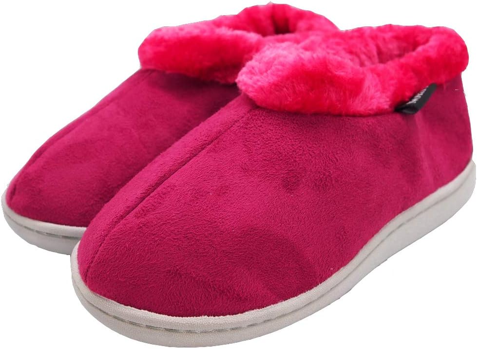 

NORTY - тапочки для маленьких детей и подростков, девочек, с флисовой подкладкой и стелькой из пены с эффектом памяти, для дома, Magenta