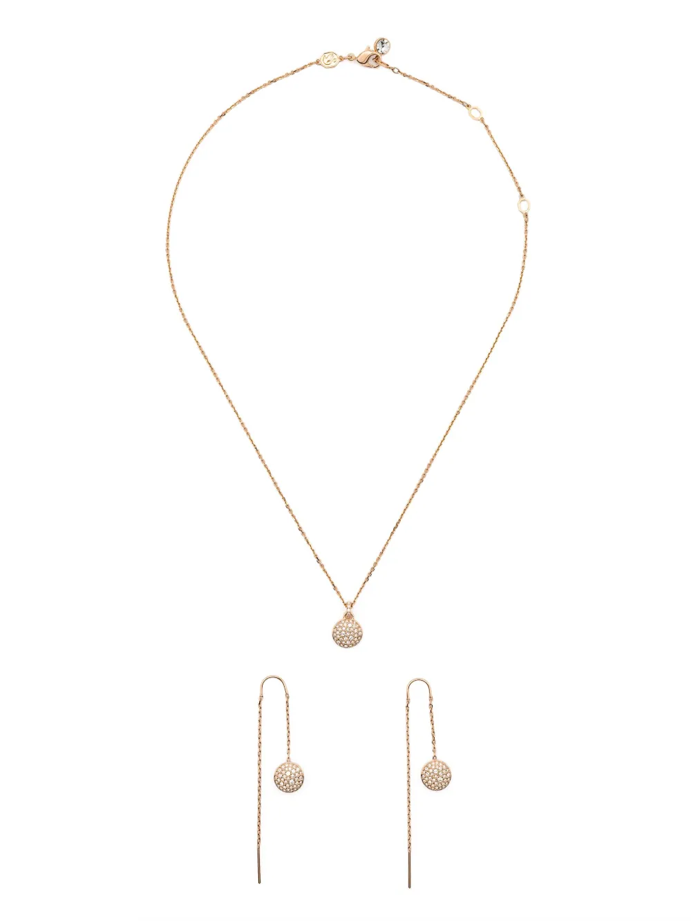 

Комплект Sublima из колье и серег Swarovski, золотой