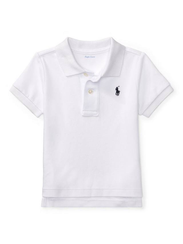 

Детская хлопковая поло футболка Ralph Lauren, White