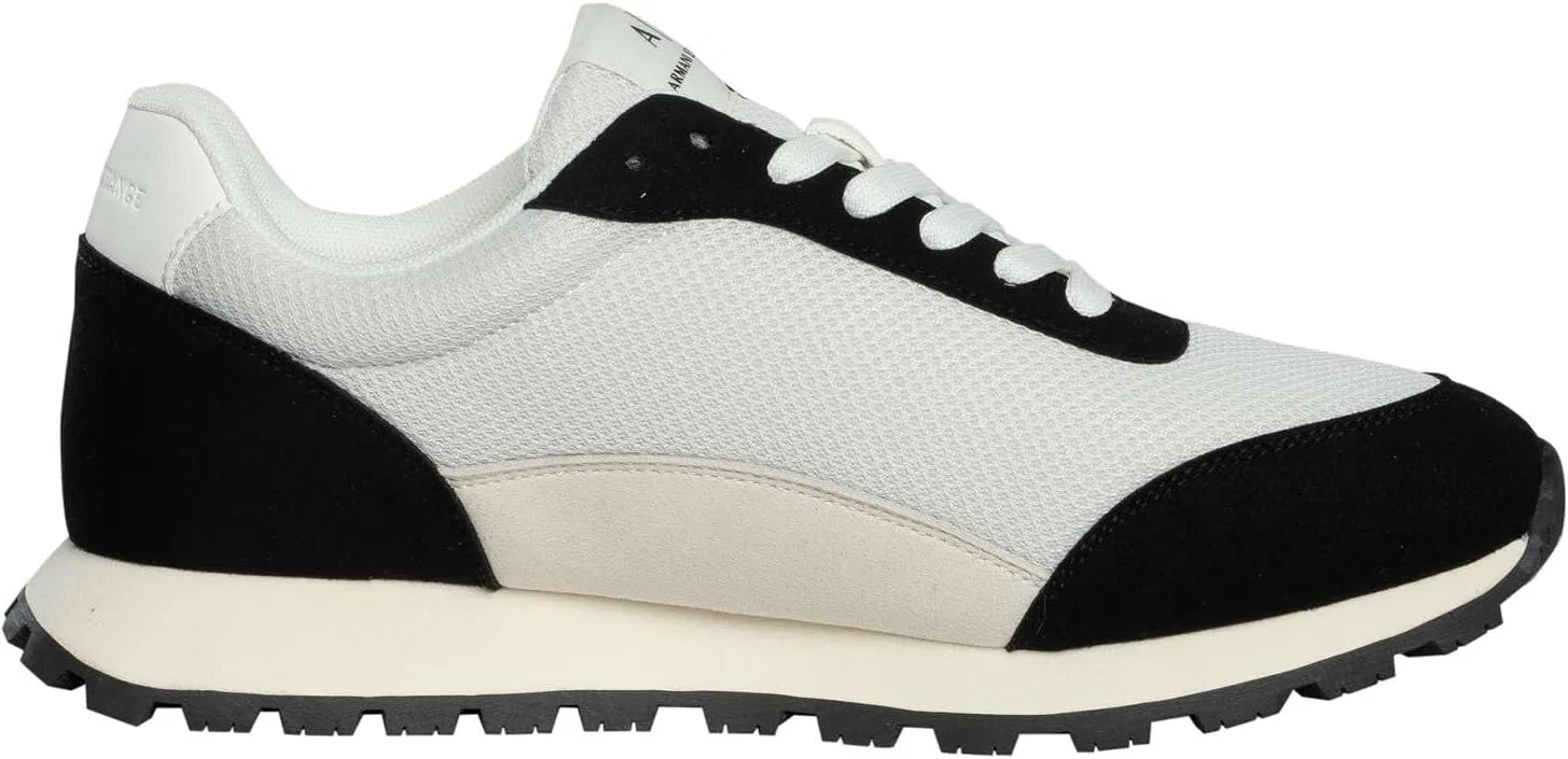 Мужские кроссовки Armani Exchange DropSneaker, Off White Black — фото 3