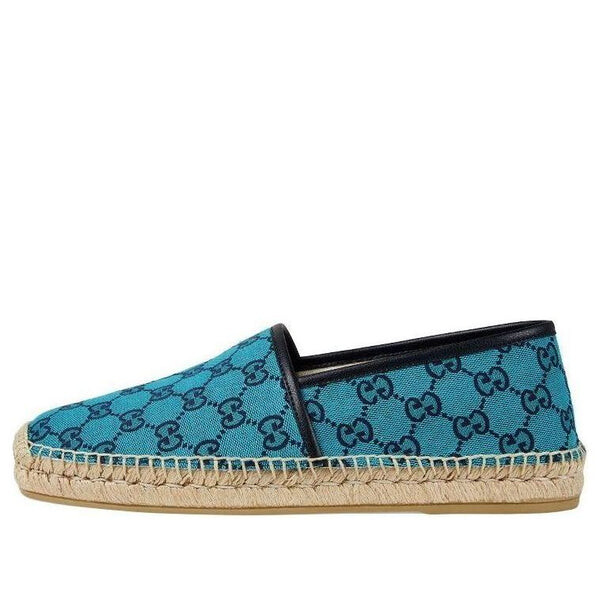 

Кроссовки alejandro leather canvas espadrilles 'blue' Gucci, синий