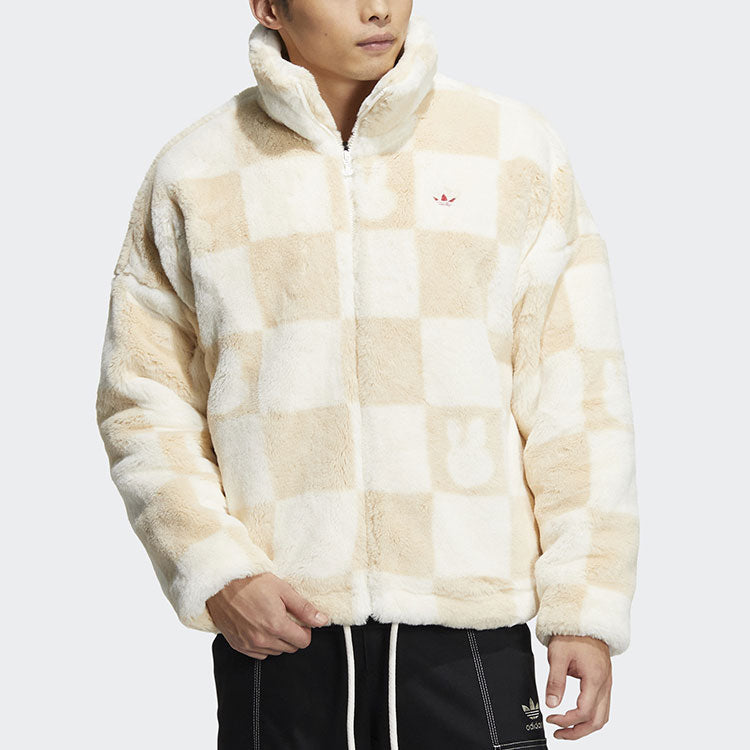 Куртка adidas Originals Jacket HZ9022, бежевый — фото 2