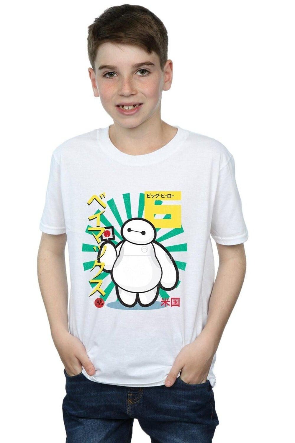 

Хлопковая футболка Baymax Lollipop Big Hero 6, белый