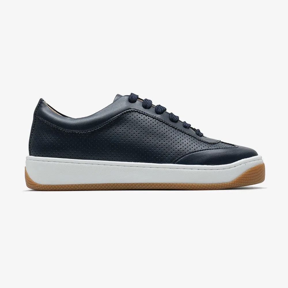 Мужские низкие винтажные кеды Limited Baskets тёмно-синие от Bensimon