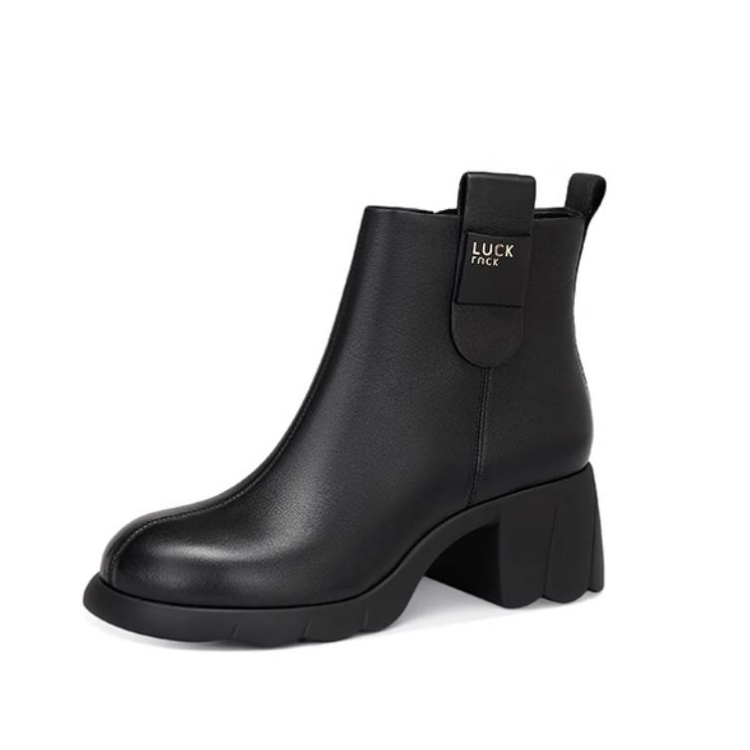Ботильоны женские 5 см JESSICA SOPHIA, Black (Fleece-Lined)