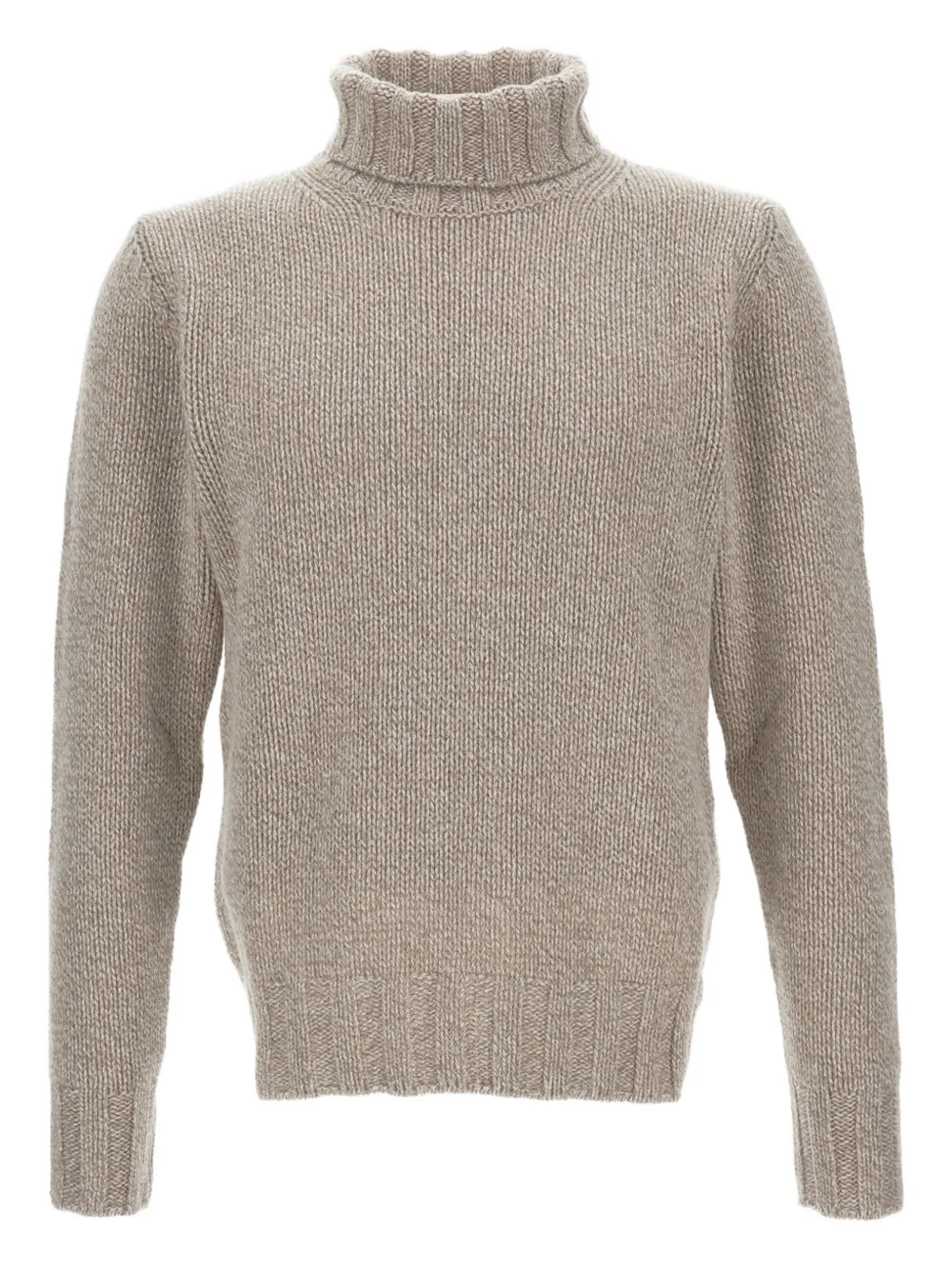 

Шерстяной свитер с высоким воротником и рубчатой отделкой Customer Lovers, нейтральный