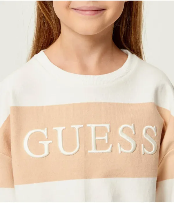 Толстовка loose fit Guess, бежевый — фото 4