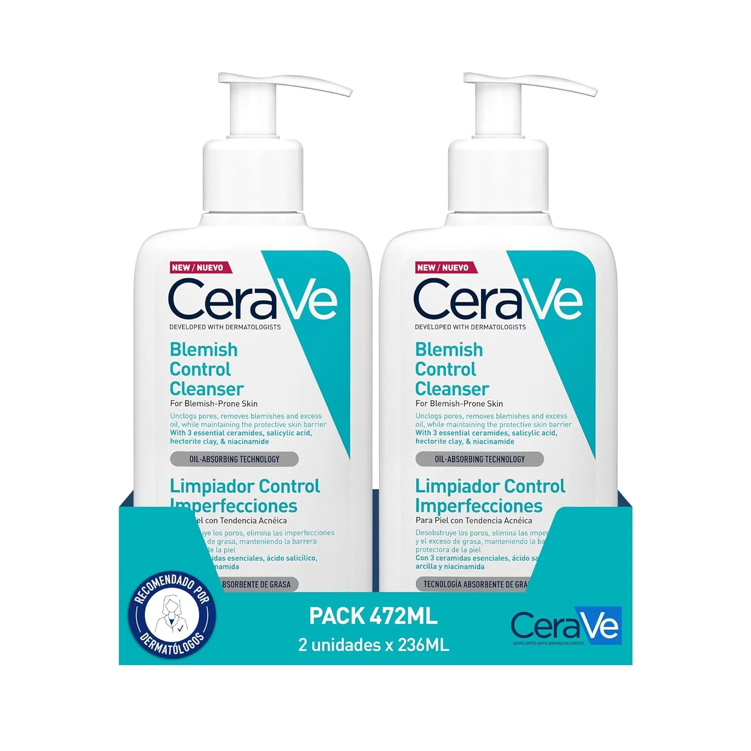 Крем для лица SPF CERAVE Гель-очиститель Blemish для проблемной и жирной кожи