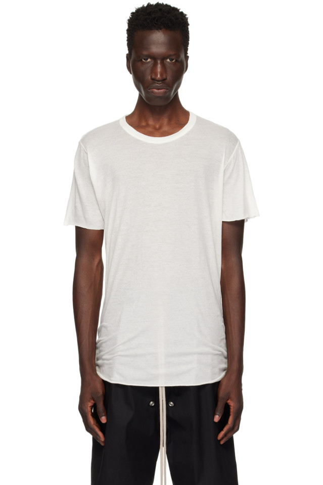 

Футболка базового кроя Porterville Rick Owens, цвет milk