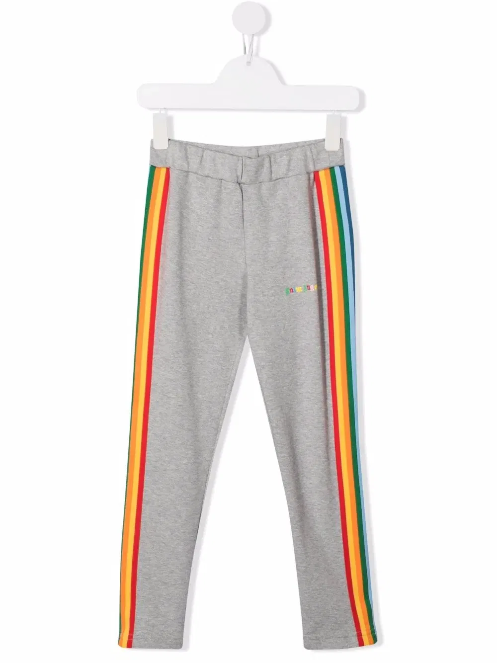 Спортивные штаны с боковой полосой Palm Angels Kids, серый