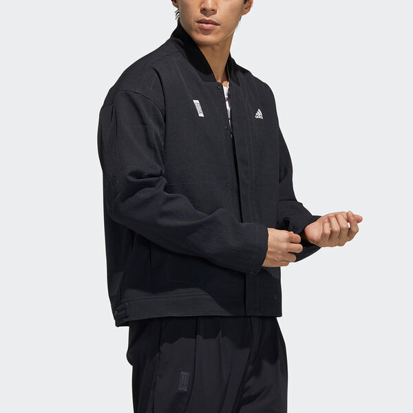 Куртка adidas Series WJ JKT Denim Training Sports Logo Jacket Black, черный — фото 4