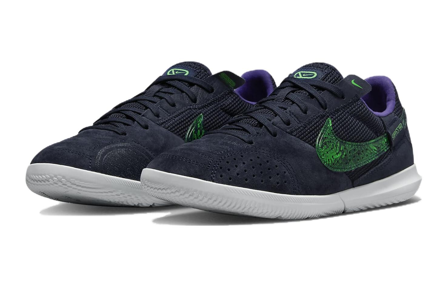 Nike Streetgato Kids Футбольные бутсы для детей, Black, green and white — фото 3