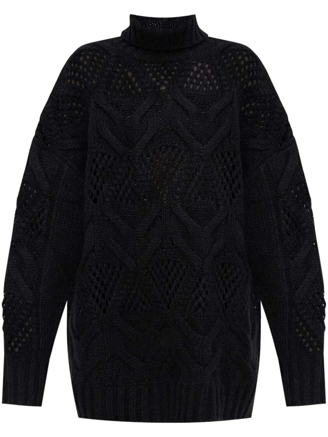 

Sportmax джемпер макси с узором, черный
