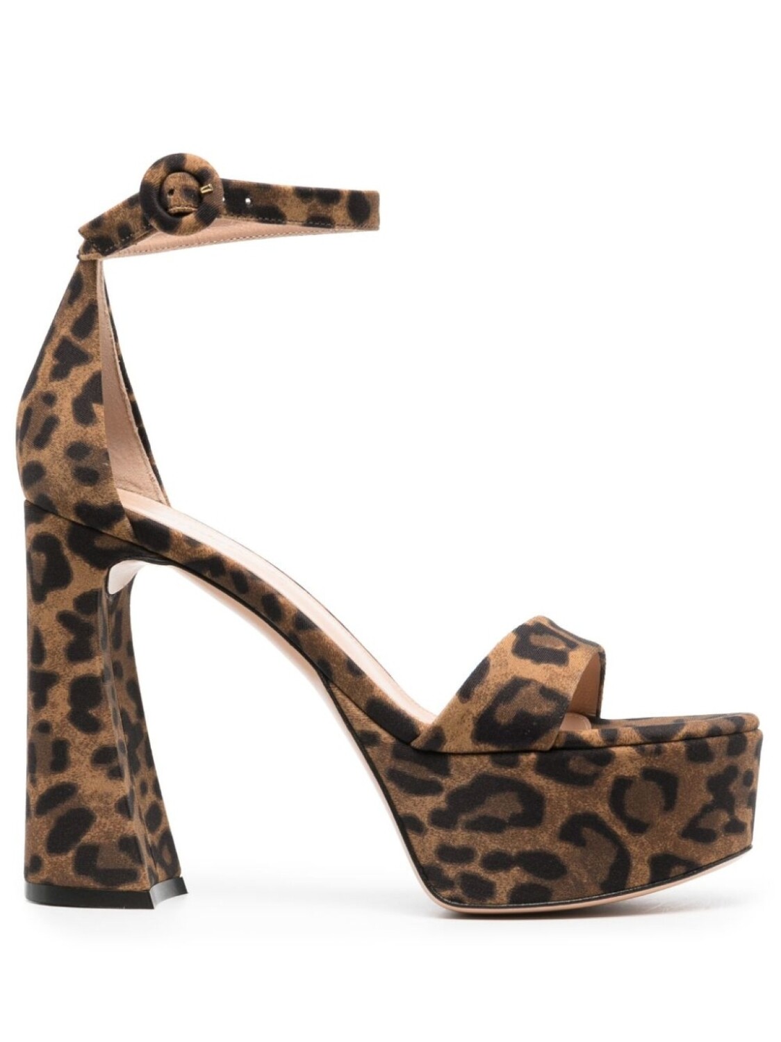 

Gianvito Rossi босоножки Holly 120 с леопардовым принтом, коричневый