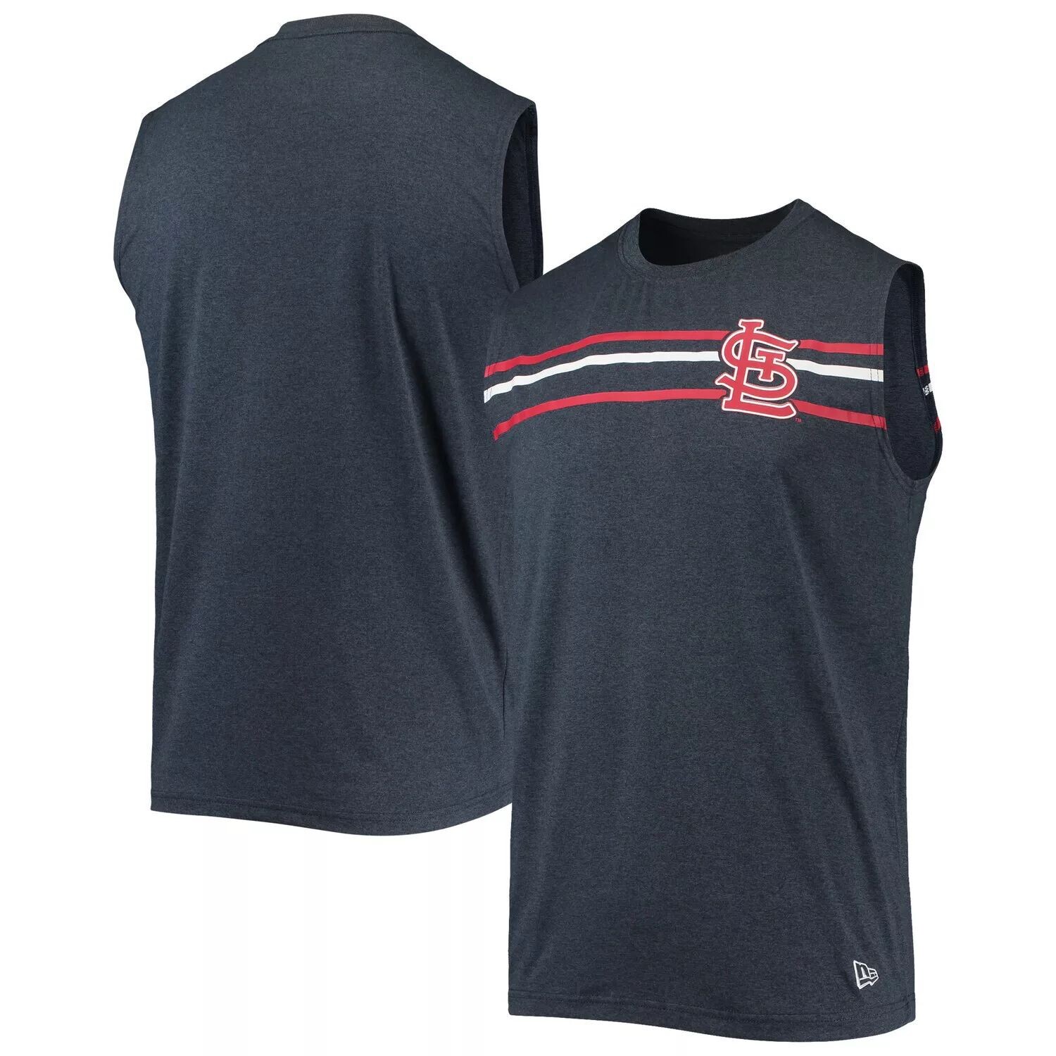 

Мужская темно-синяя майка New Era с принтом St. Louis Cardinals Muscle
