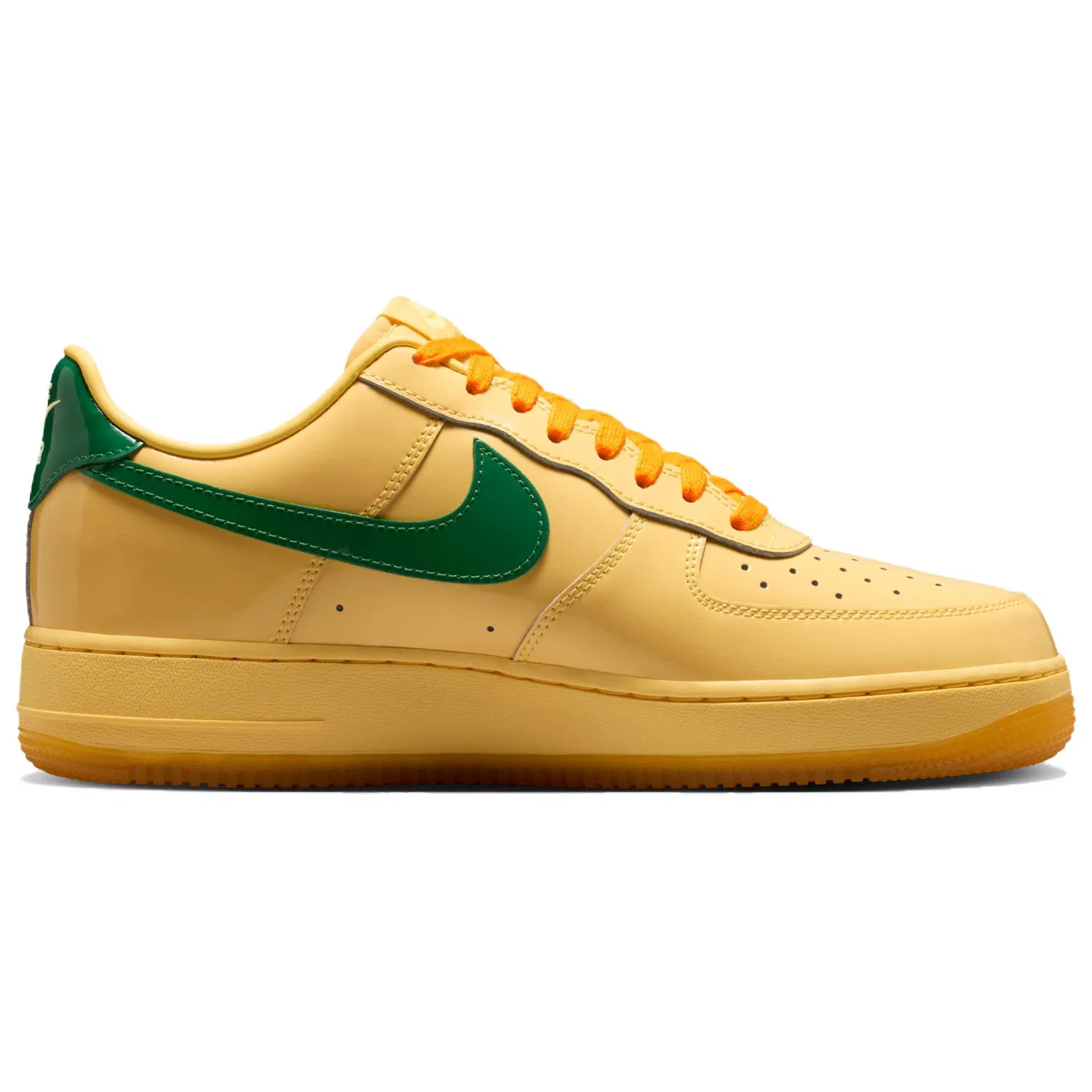Кроссовки для скейтбординга Nike Air Force 1 Low желтые — фото 3
