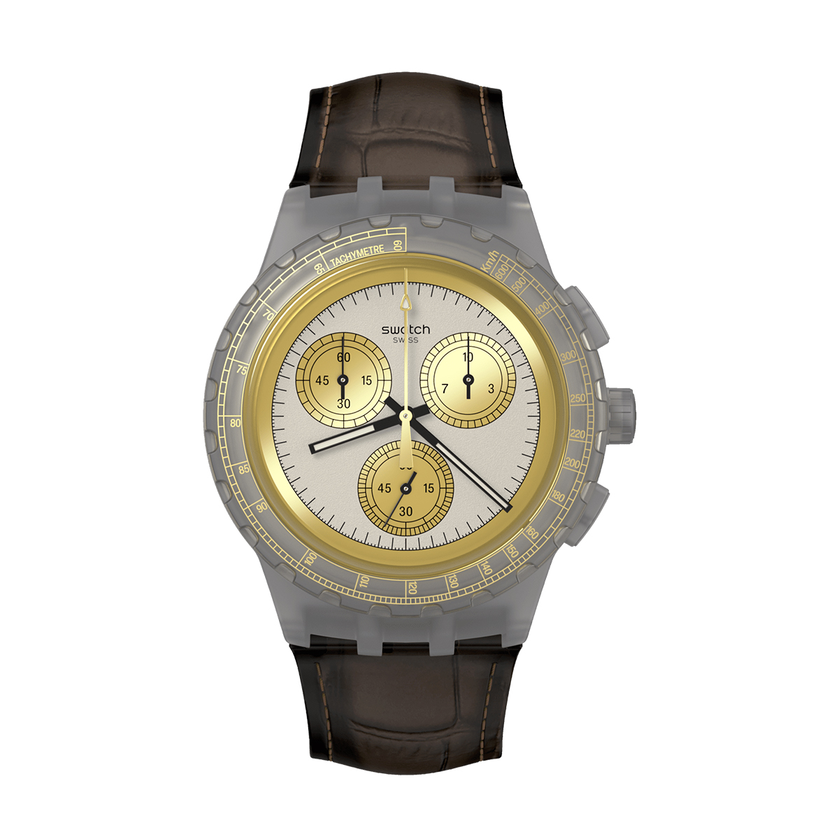 

Золотые часы унисекс 42 мм SUSM100 SWATCH