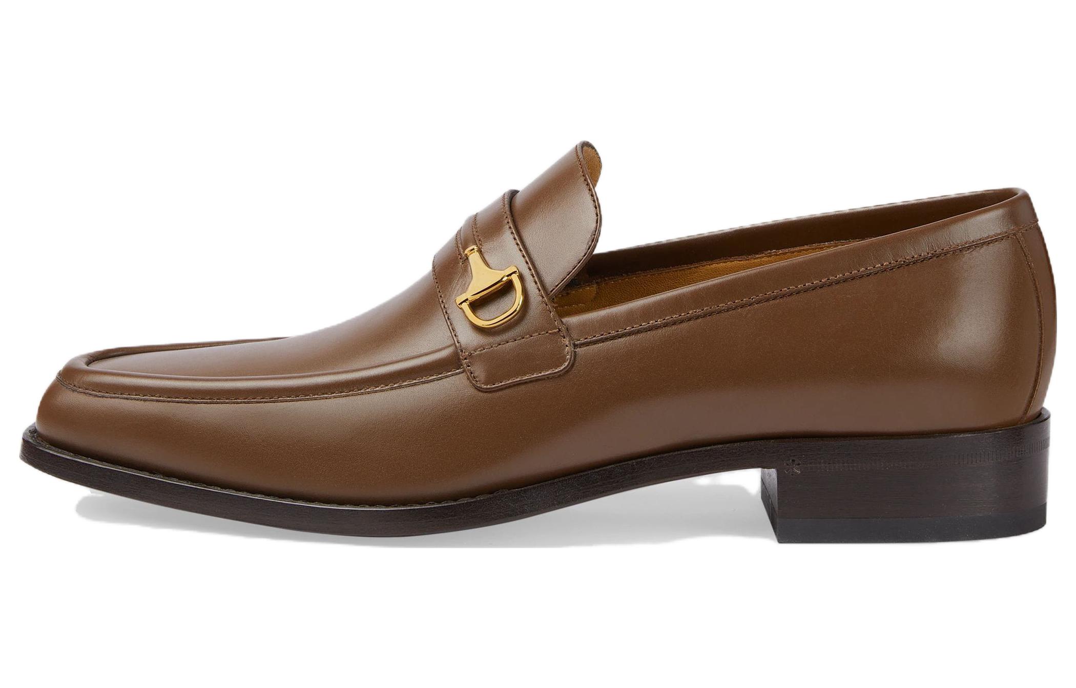 

GUCCI Лоферы Horsebit мужские коричневые