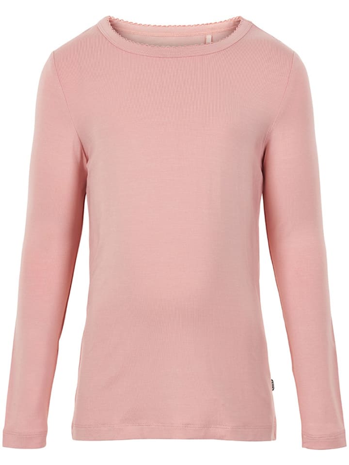 

Детская рубашка с длинными рукавами розового цвета Minymo