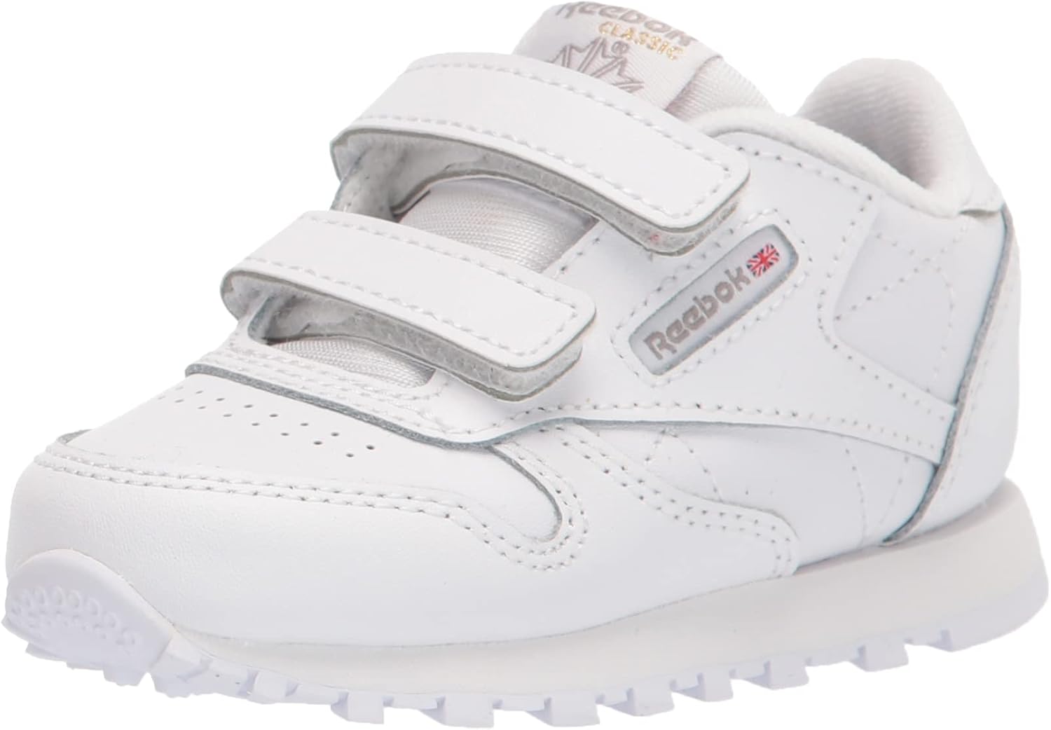 

Детские кроссовки Reebok Classic Leather, белый/синий/угольный