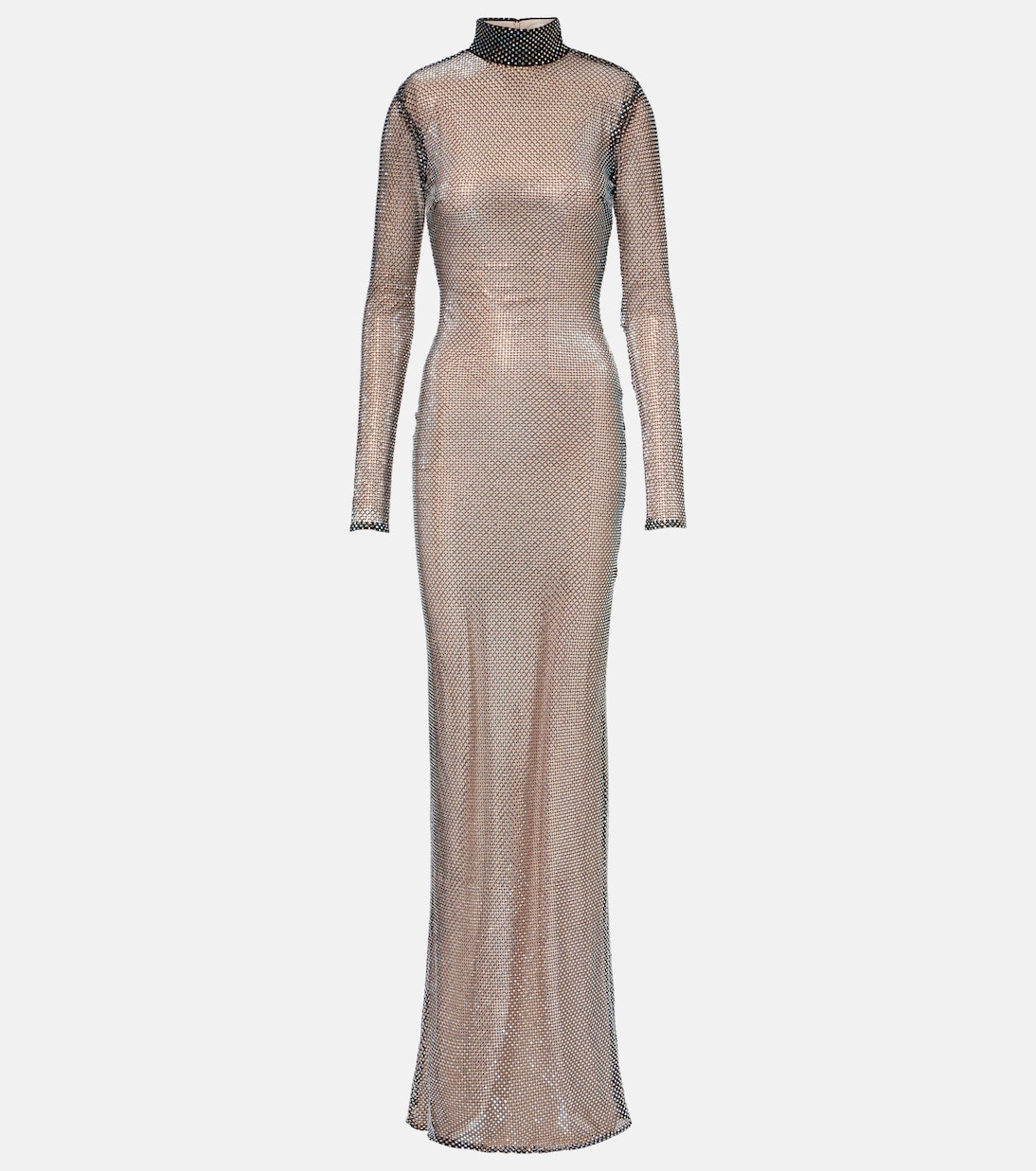 

Прозрачное макси-платье Catroux с декором The New Arrivals Ilkyaz Ozel, черный