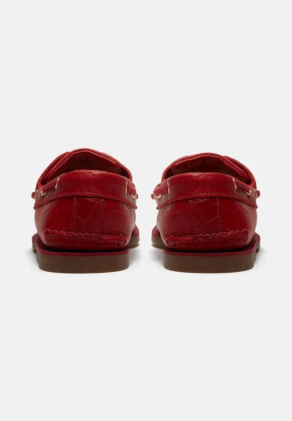 Туфли-лодочки классические Timberland, красная натуральная кожа — фото 4