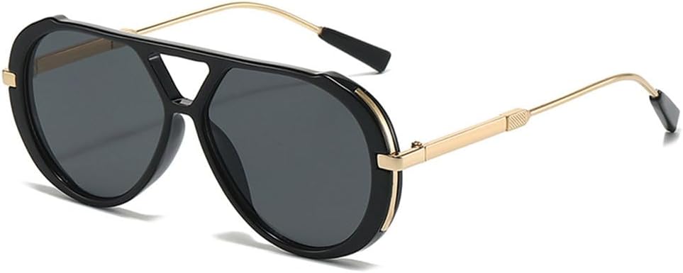 

Женские солнцезащитные очки с двойной перемычкой, градиентной защитой от УФ-излучения UV400, для занятий спортом на открытом воздухе, бега и езды на велосипеде generic, Black Grey