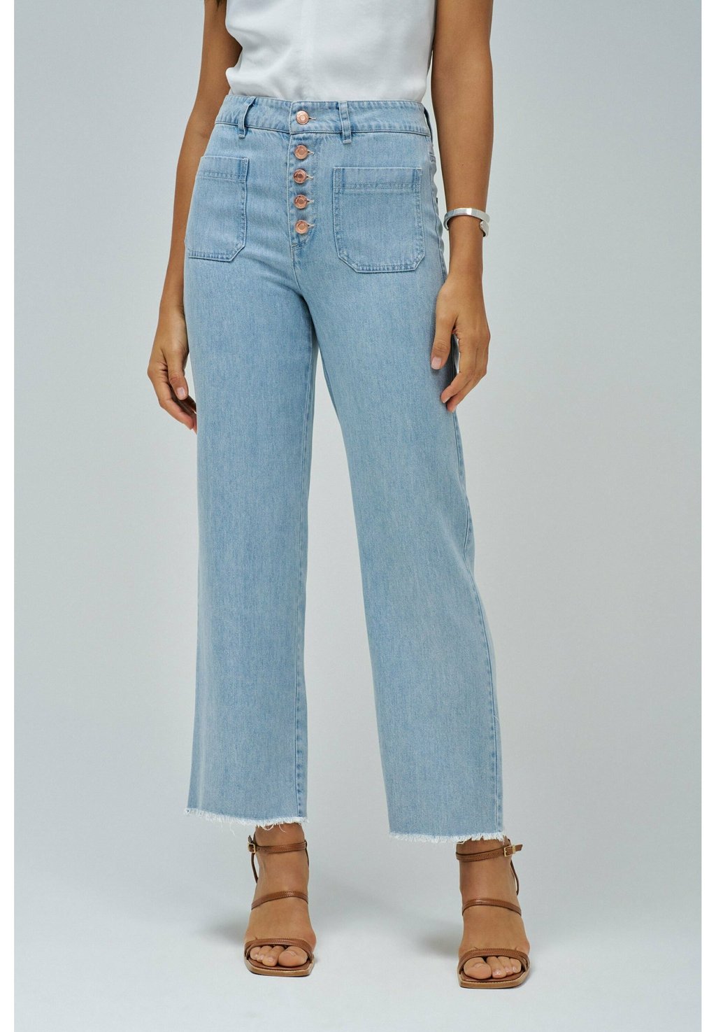 

Джинсы прямого кроя TRUE CROPPED Salsa Jeans, синий